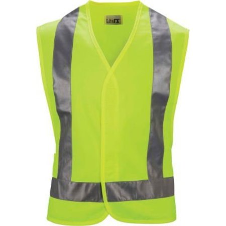 VF IMAGEWEAR Red Kap® Hi-Vis Safety Vest, Class 2, Fluorescent Yellow/Green, Polyester, 4XL/5XL VYV6YERG5XL